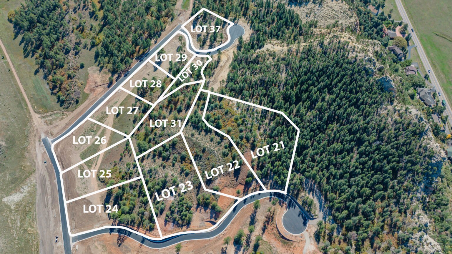 Bear Ridge Map Homepage - Bear Ridge in Larkspur CO - Lots Available